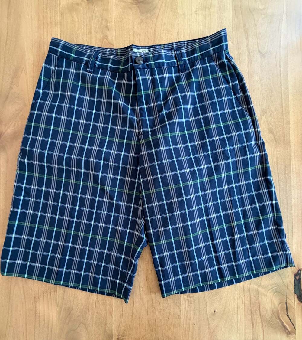 Adidas Golf Plaid Performance Shorts Size 32